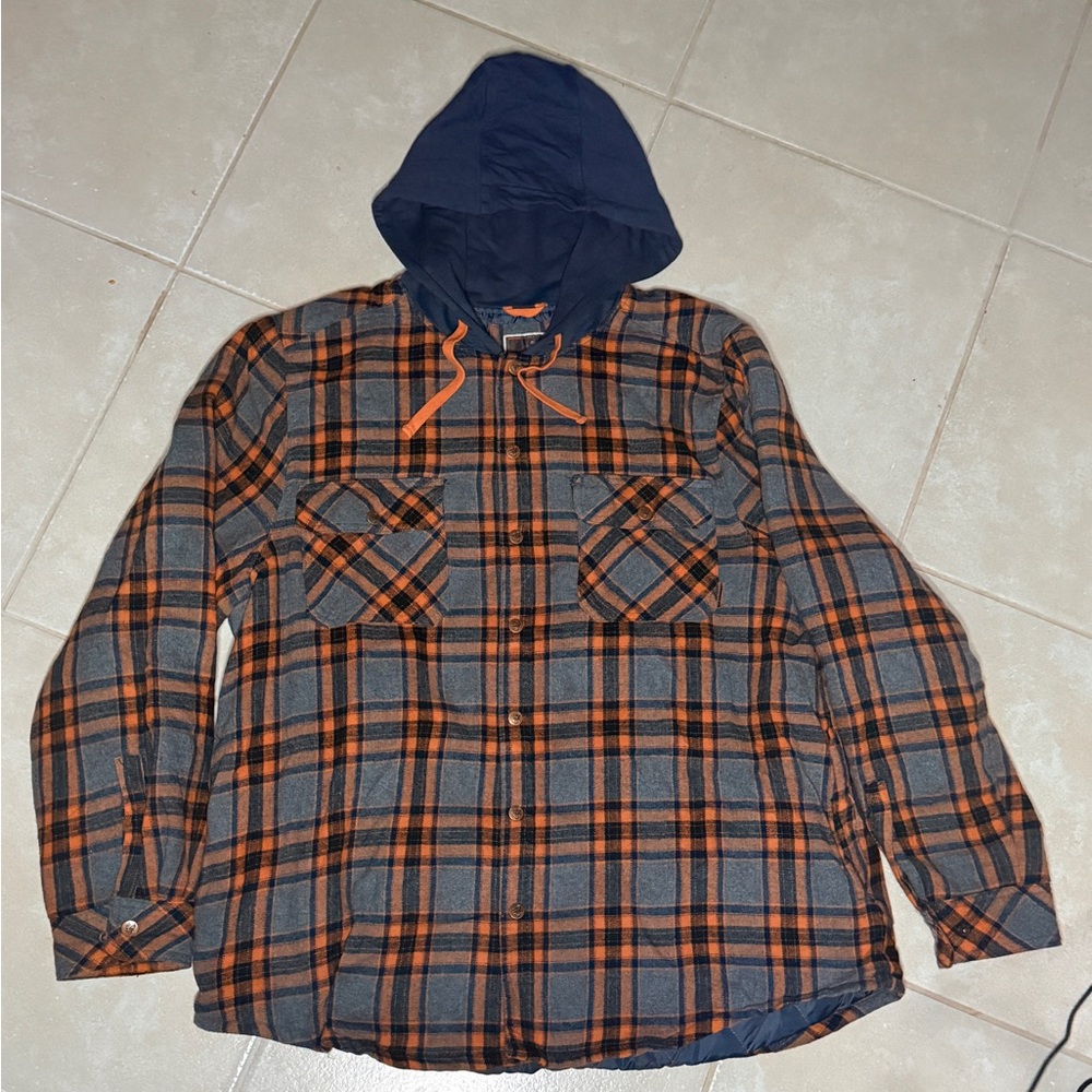 Legendary Outfitters Men’s Shirt Jacket with Hood XXL